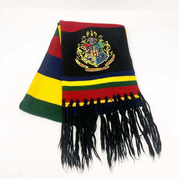 Harry Potter Double Embroidered Multi Colored Scarf - Picture 3 of 3